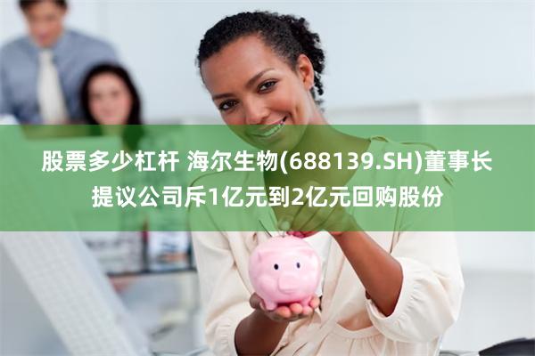 股票多少杠杆 海尔生物(688139.SH)董事长提议公司斥1亿元到2亿元回购股份