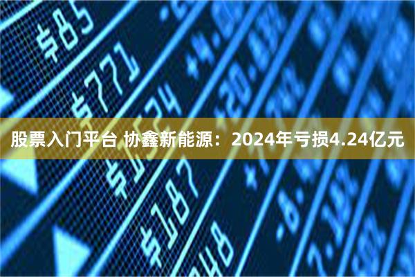 股票入门平台 协鑫新能源：2024年亏损4.24亿元