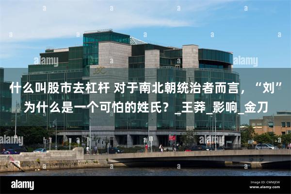什么叫股市去杠杆 对于南北朝统治者而言，“刘”为什么是一个可怕的姓氏？_王莽_影响_金刀
